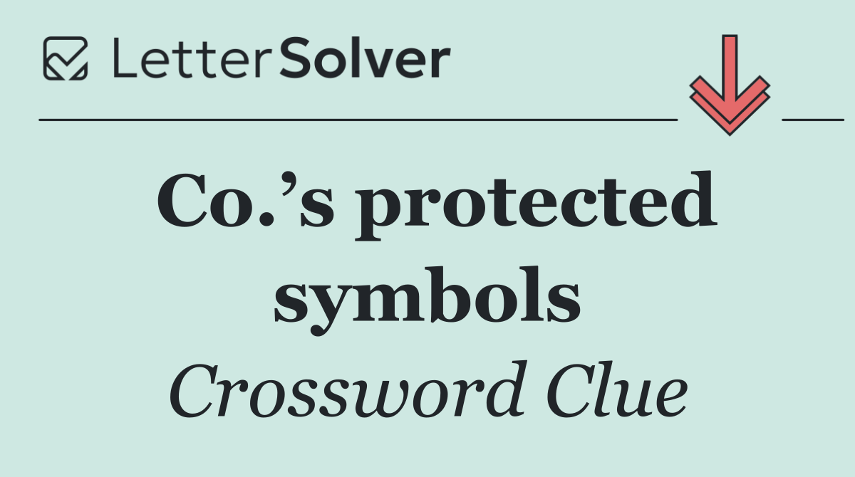 Co.’s protected symbols