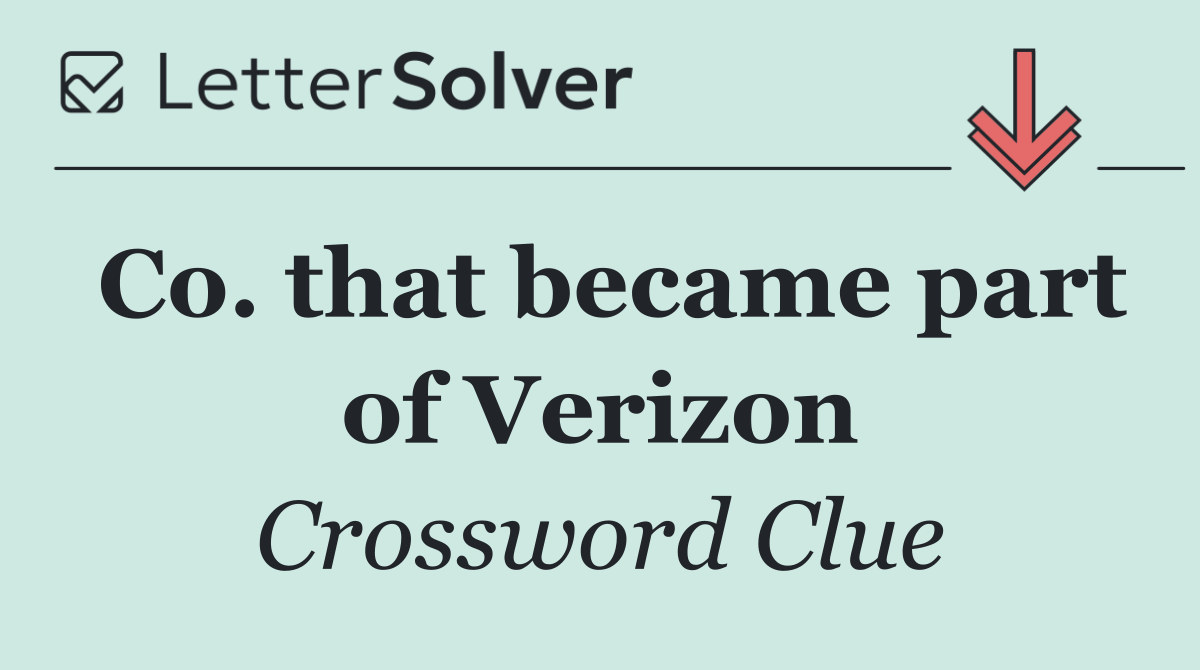 Co. that became part of Verizon