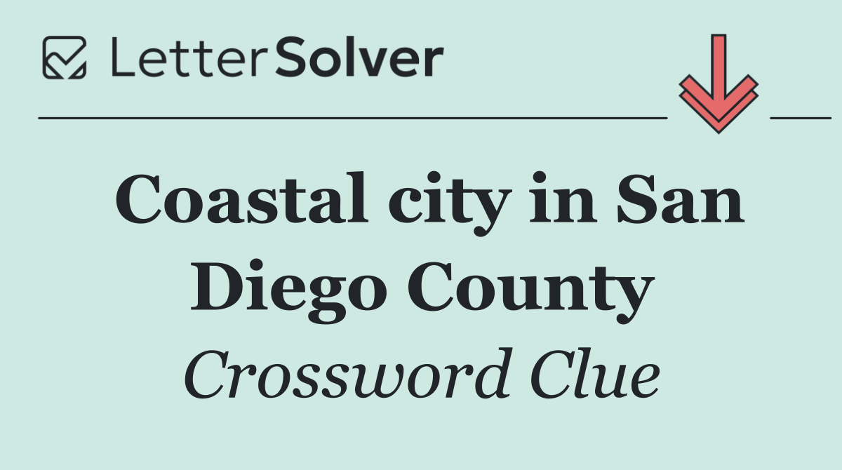 Coastal city in San Diego County