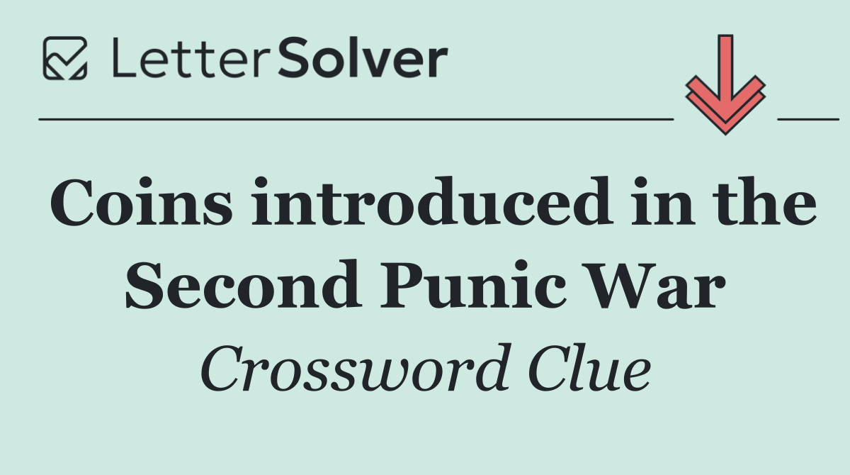 Coins introduced in the Second Punic War