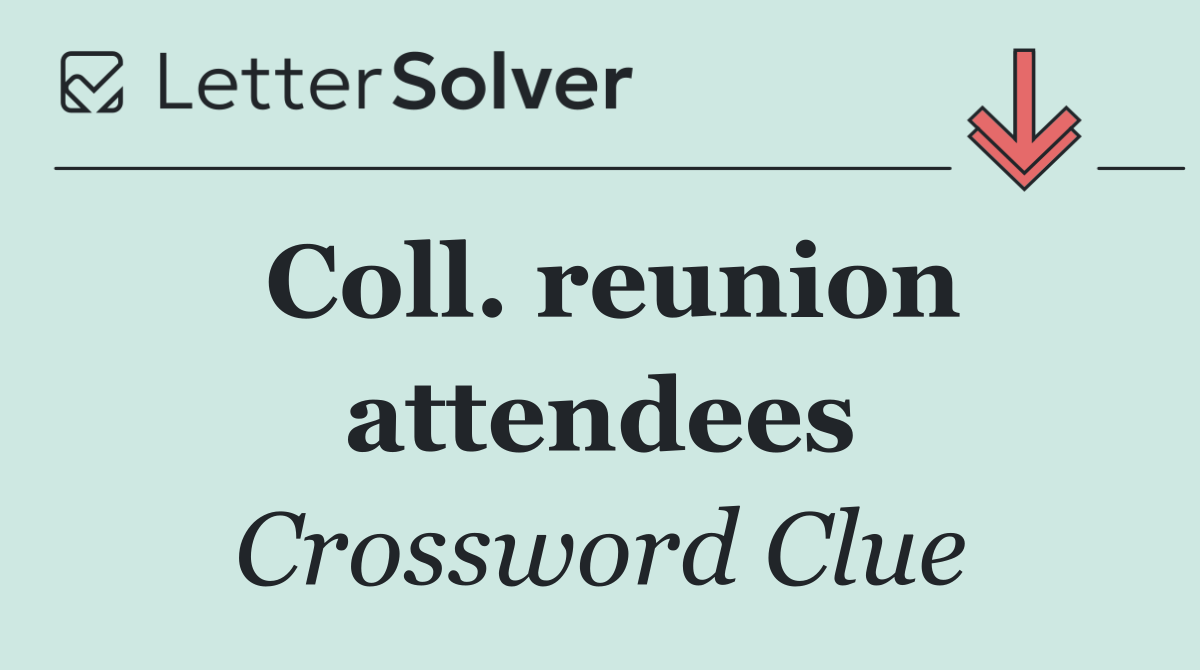 Coll. reunion attendees
