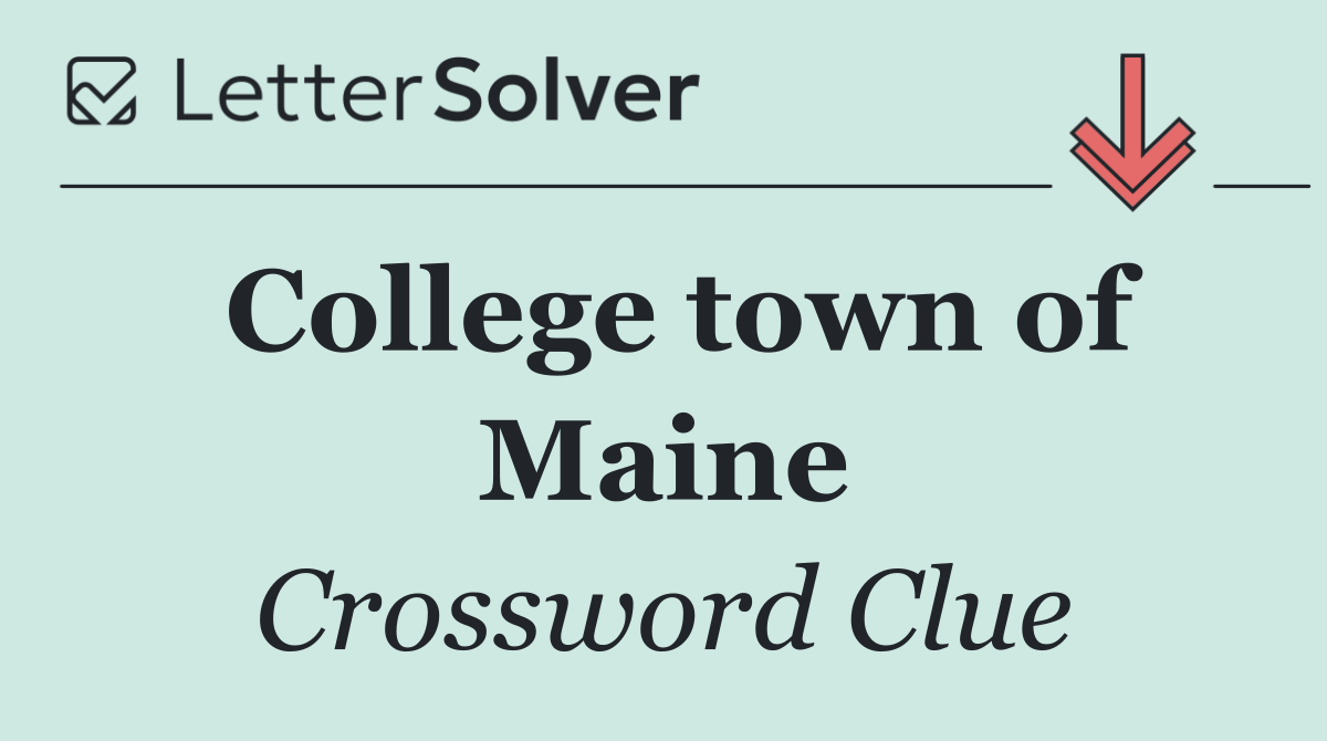 College town of Maine