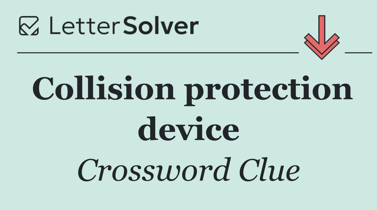 Collision protection device
