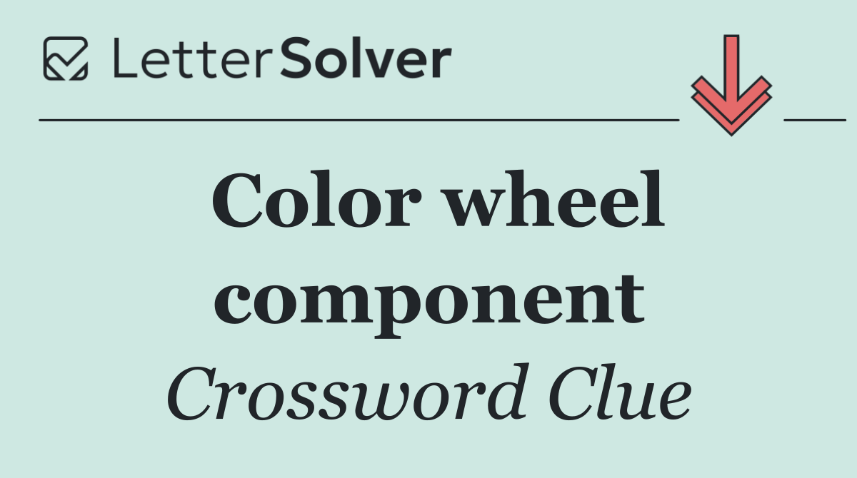 Color wheel component