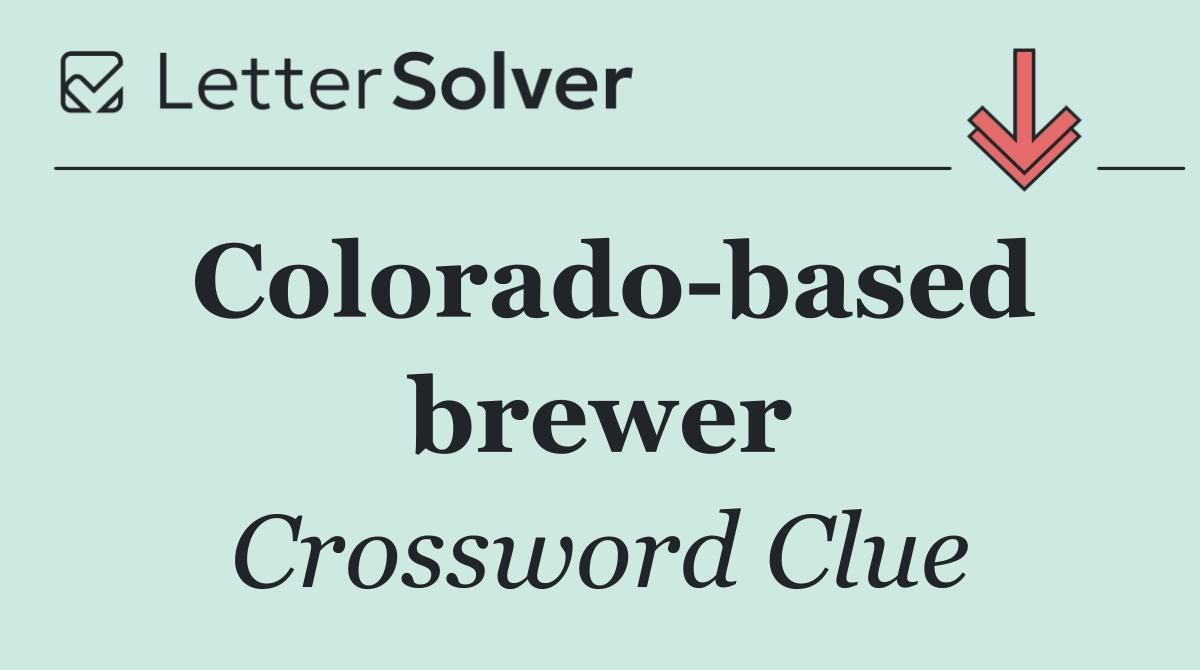 Colorado based brewer