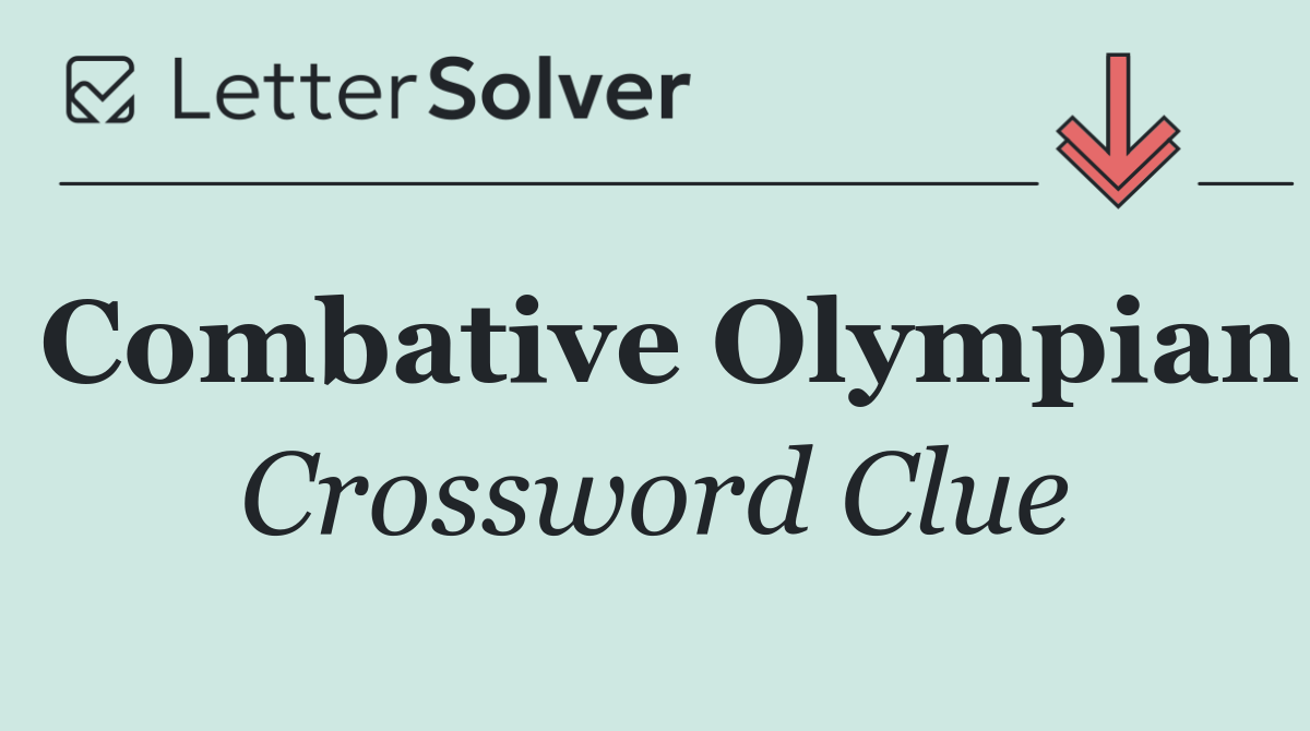 Combative Olympian