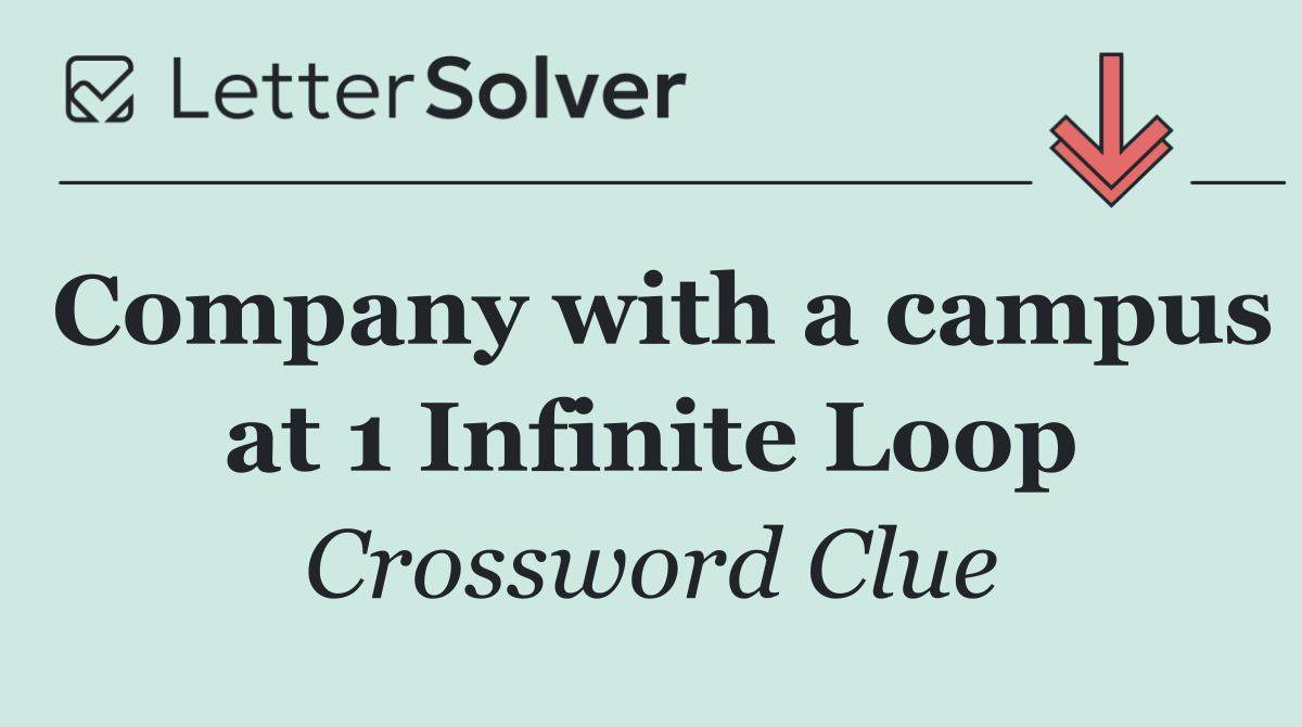 Company with a campus at 1 Infinite Loop