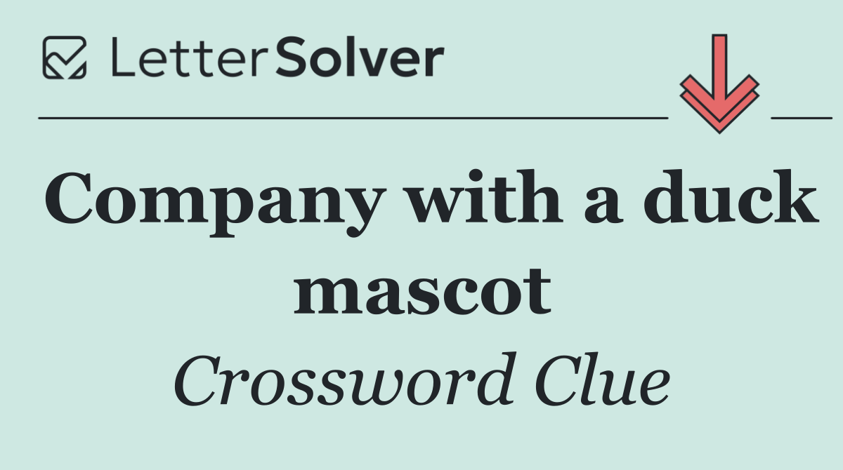 Company with a duck mascot