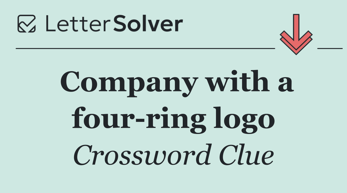 Company with a four ring logo
