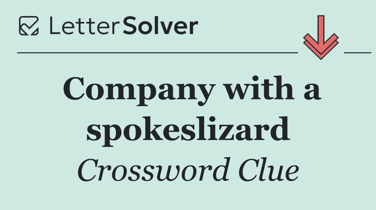 Company with a spokeslizard