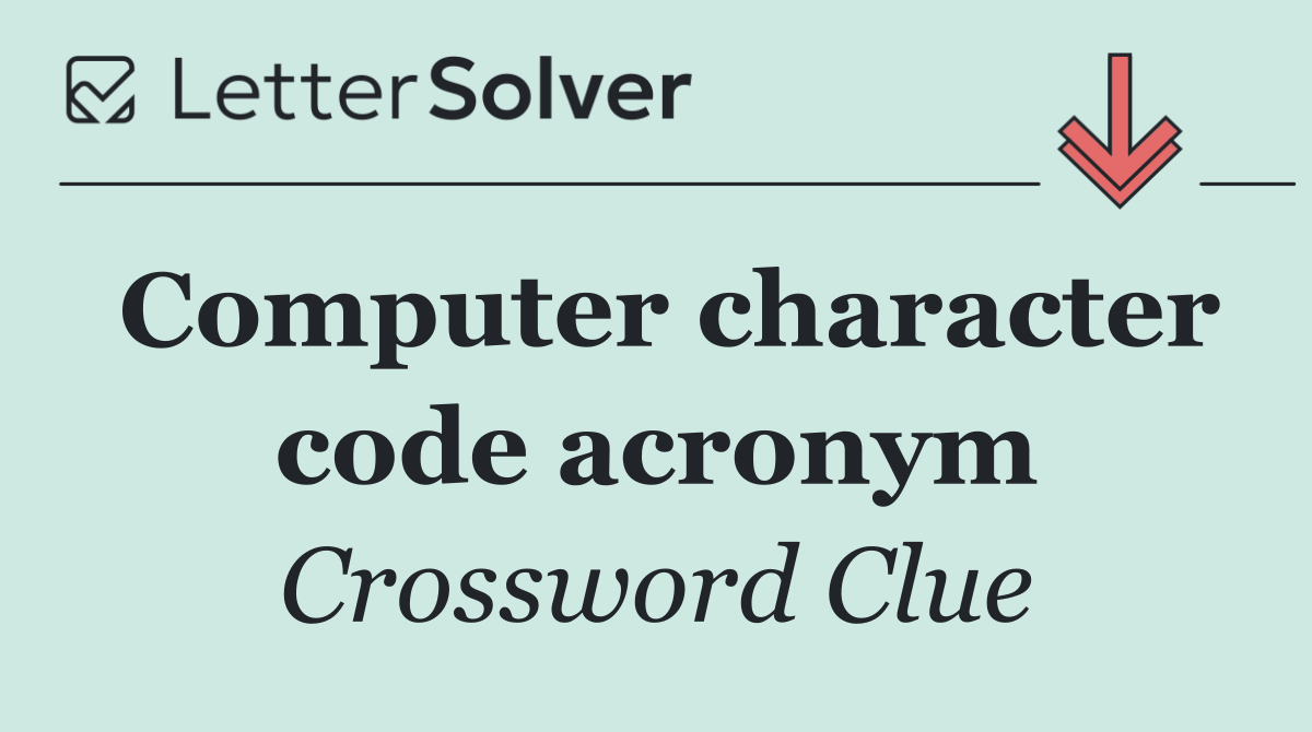 Computer character code acronym