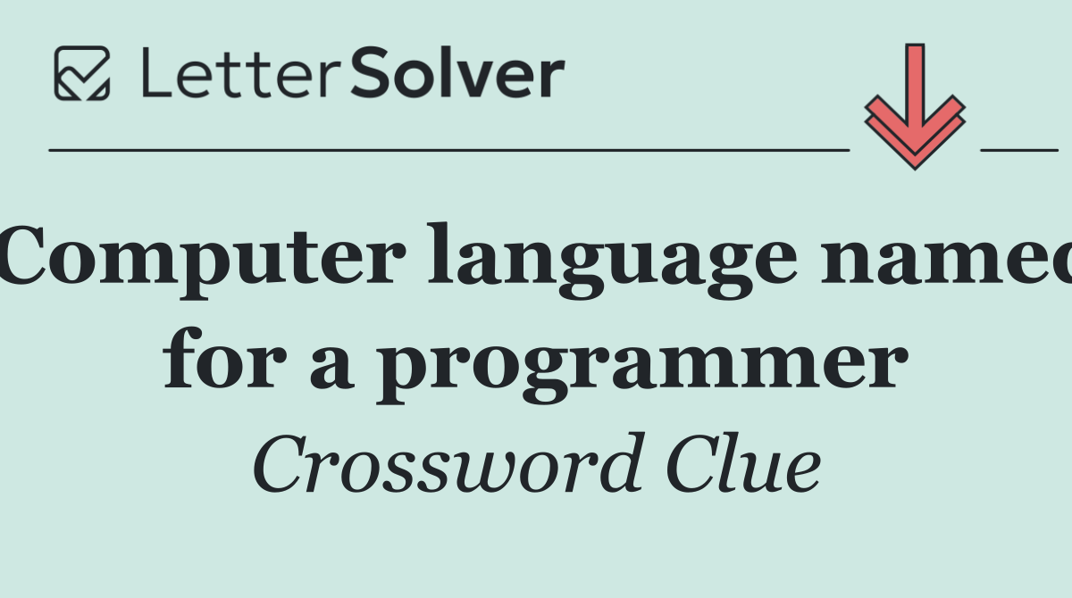 Computer language named for a programmer