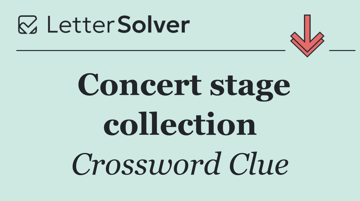 Concert stage collection