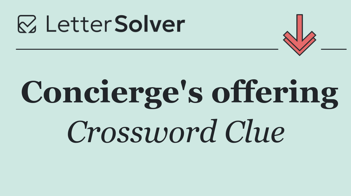 Concierge's offering