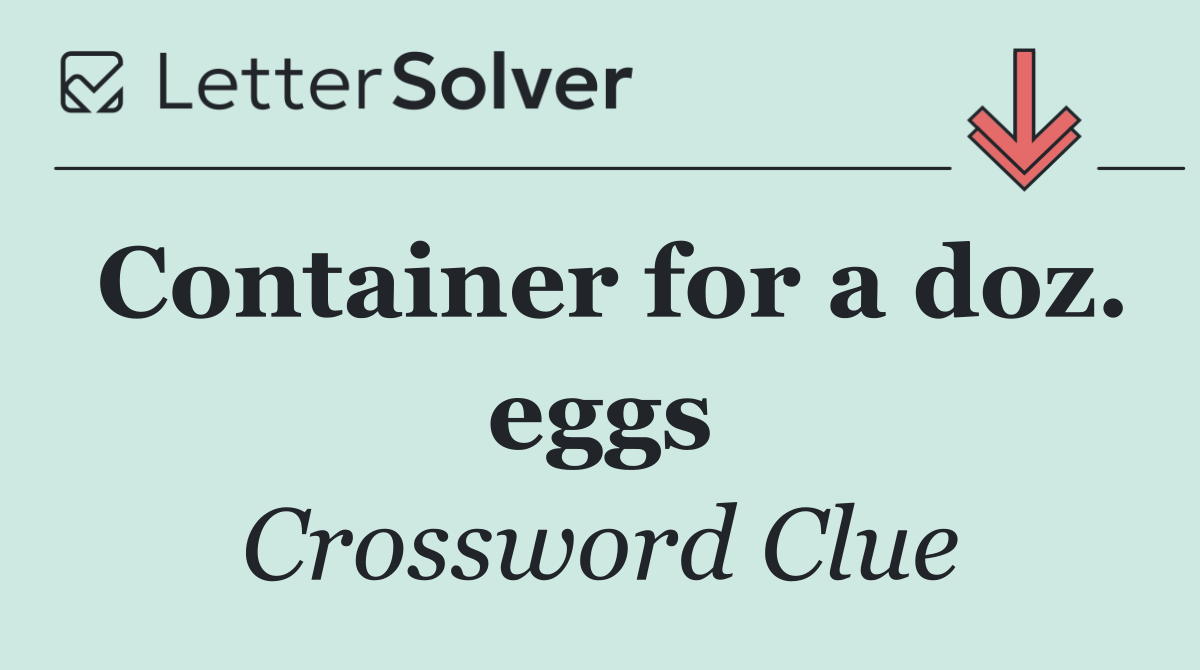 Container for a doz. eggs