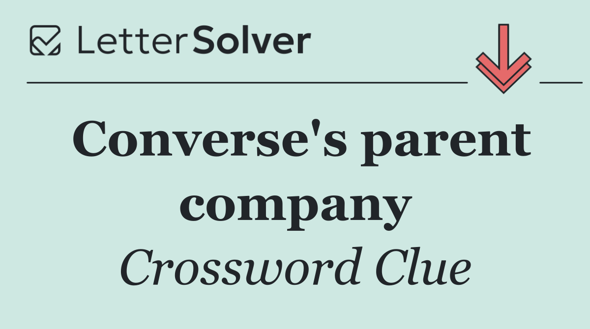 Converse's parent company