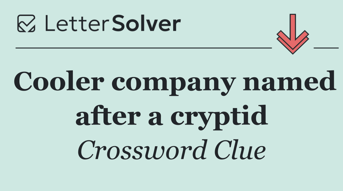 Cooler company named after a cryptid