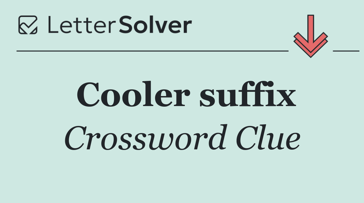 Cooler suffix
