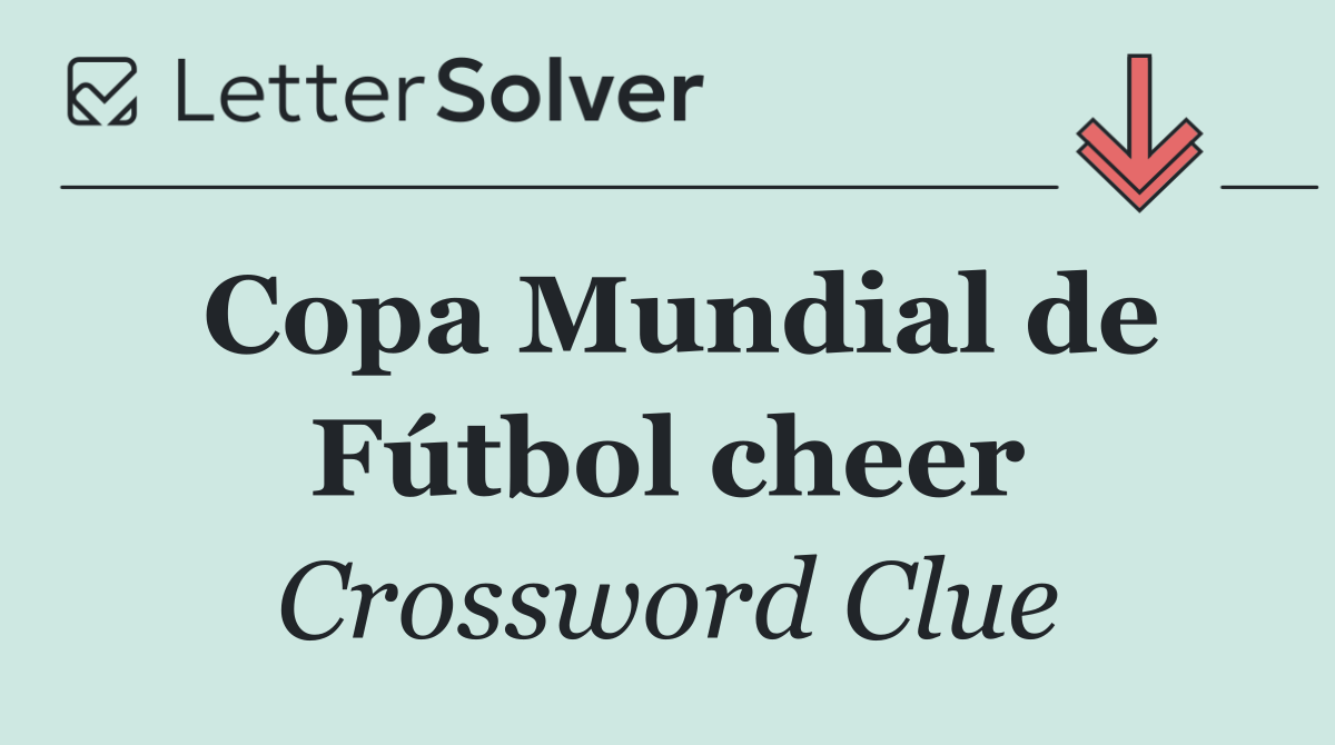 Copa Mundial de Fútbol cheer