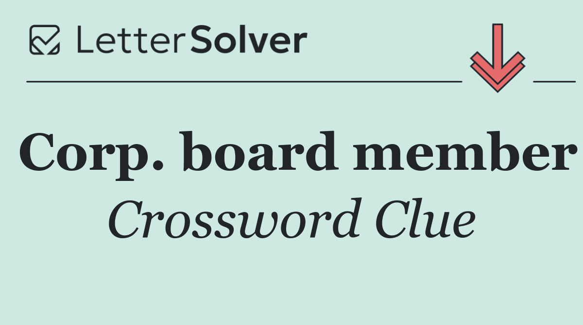 Corp. board member
