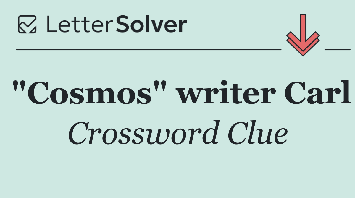 "Cosmos" writer Carl