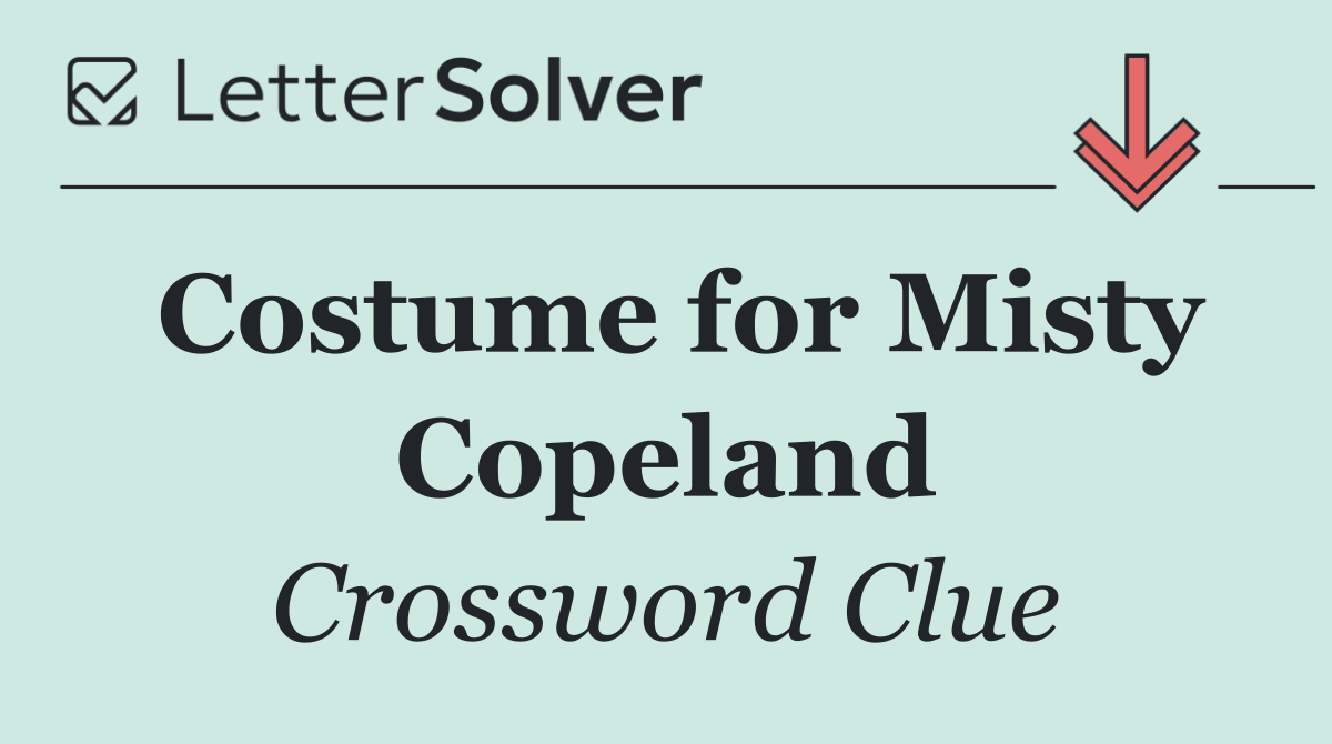 Costume for Misty Copeland