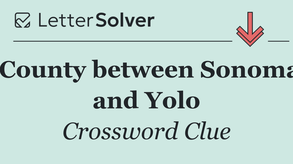 County between Sonoma and Yolo