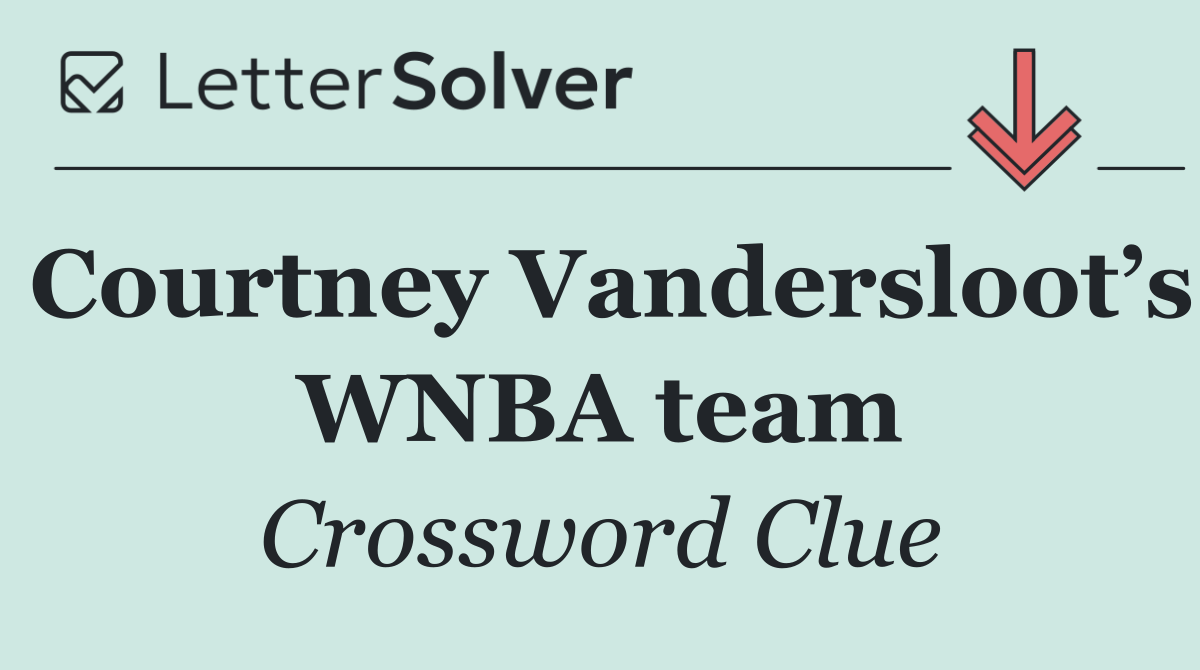 Courtney Vandersloot’s WNBA team