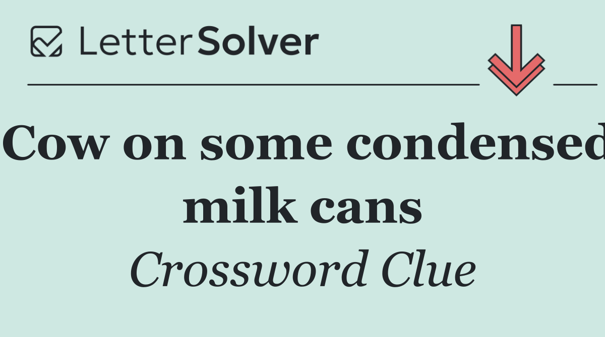 Cow on some condensed milk cans