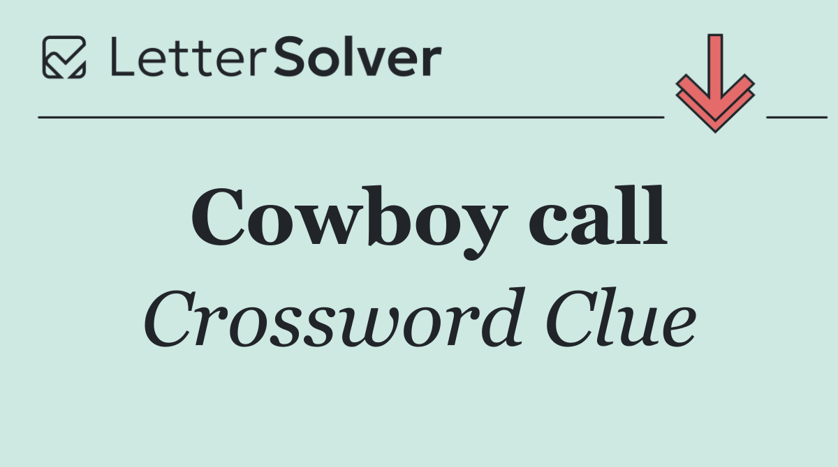 Cowboy call