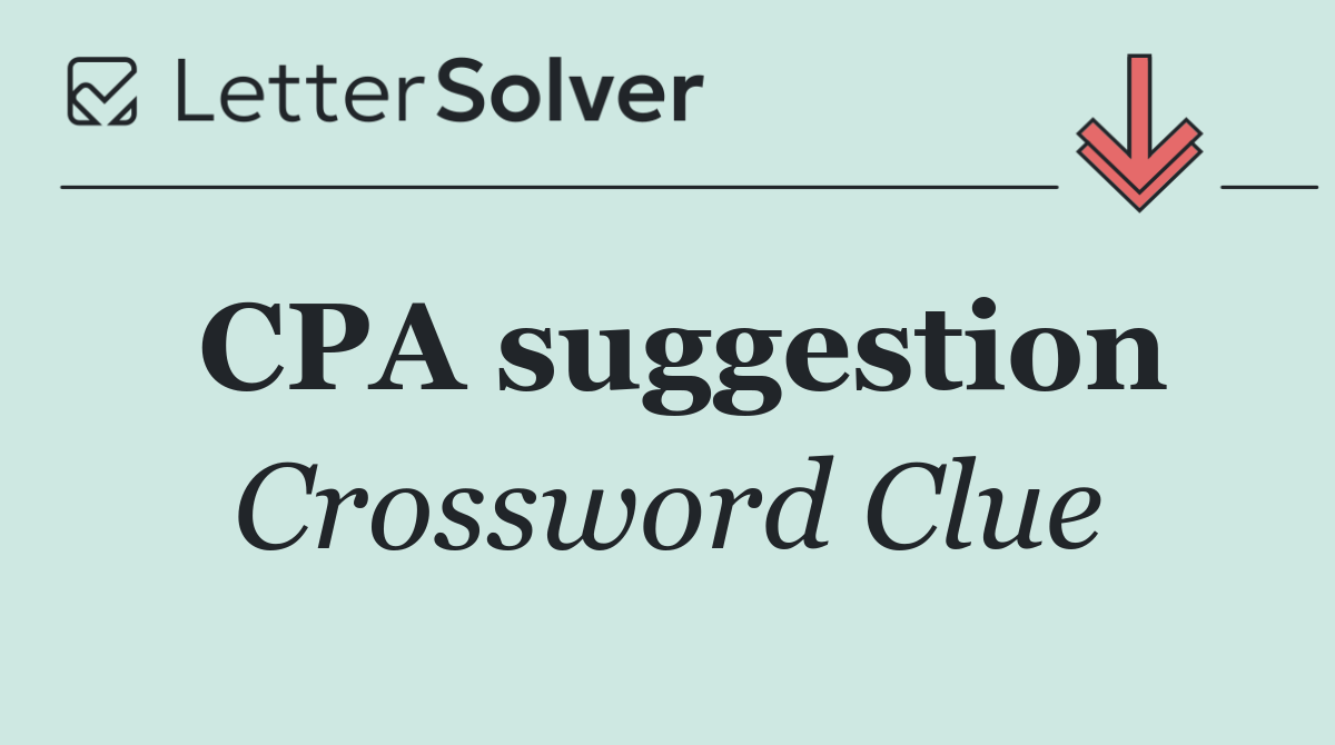 CPA suggestion