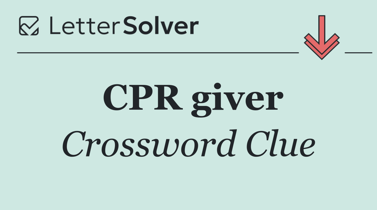 CPR giver