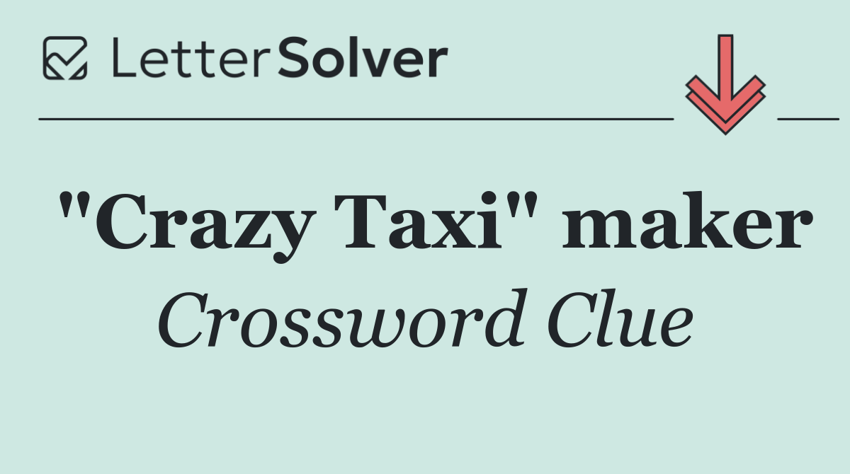 "Crazy Taxi" maker