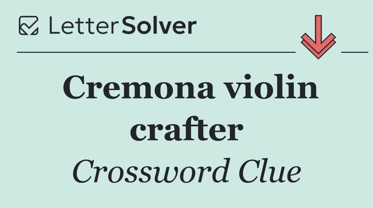 Cremona violin crafter