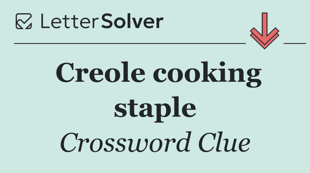 Creole cooking staple