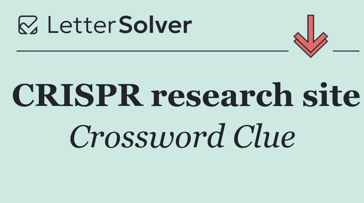 CRISPR research site