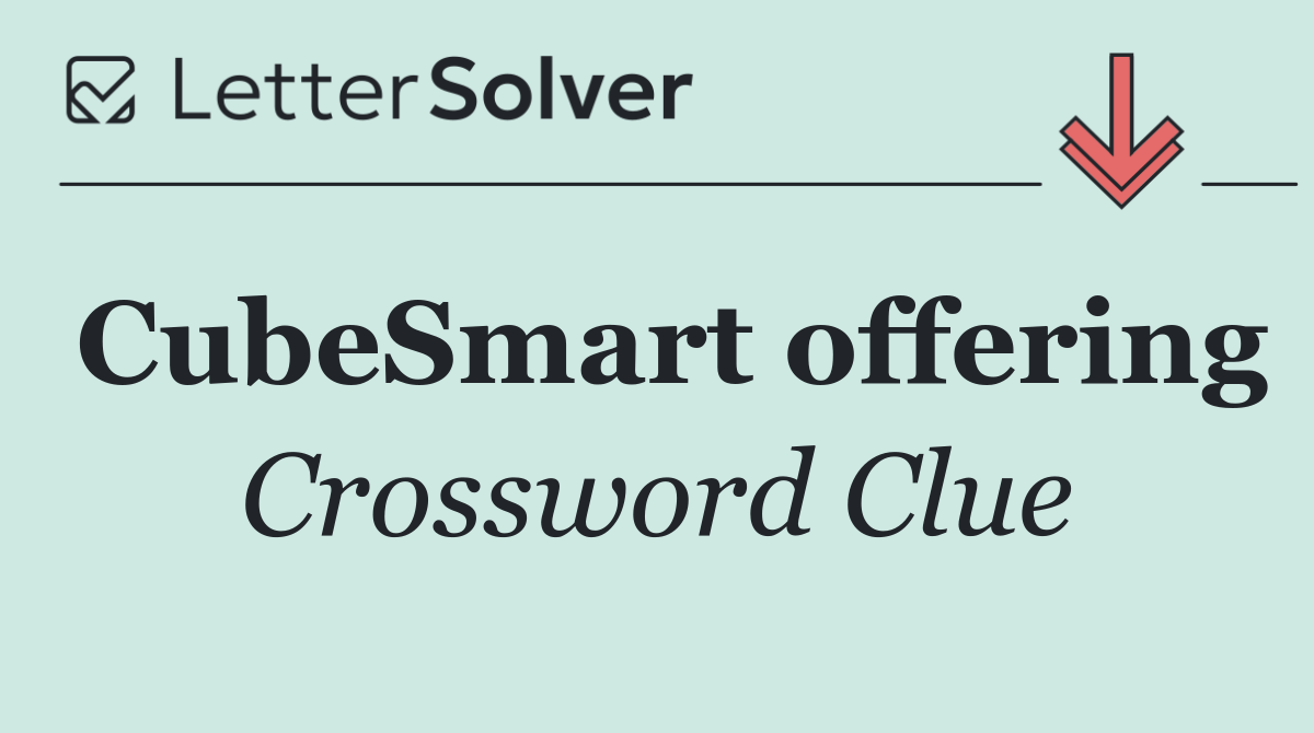 CubeSmart offering