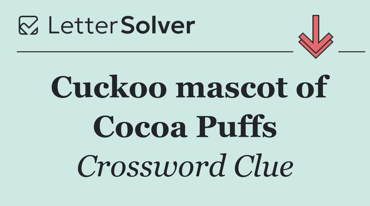 Cuckoo mascot of Cocoa Puffs