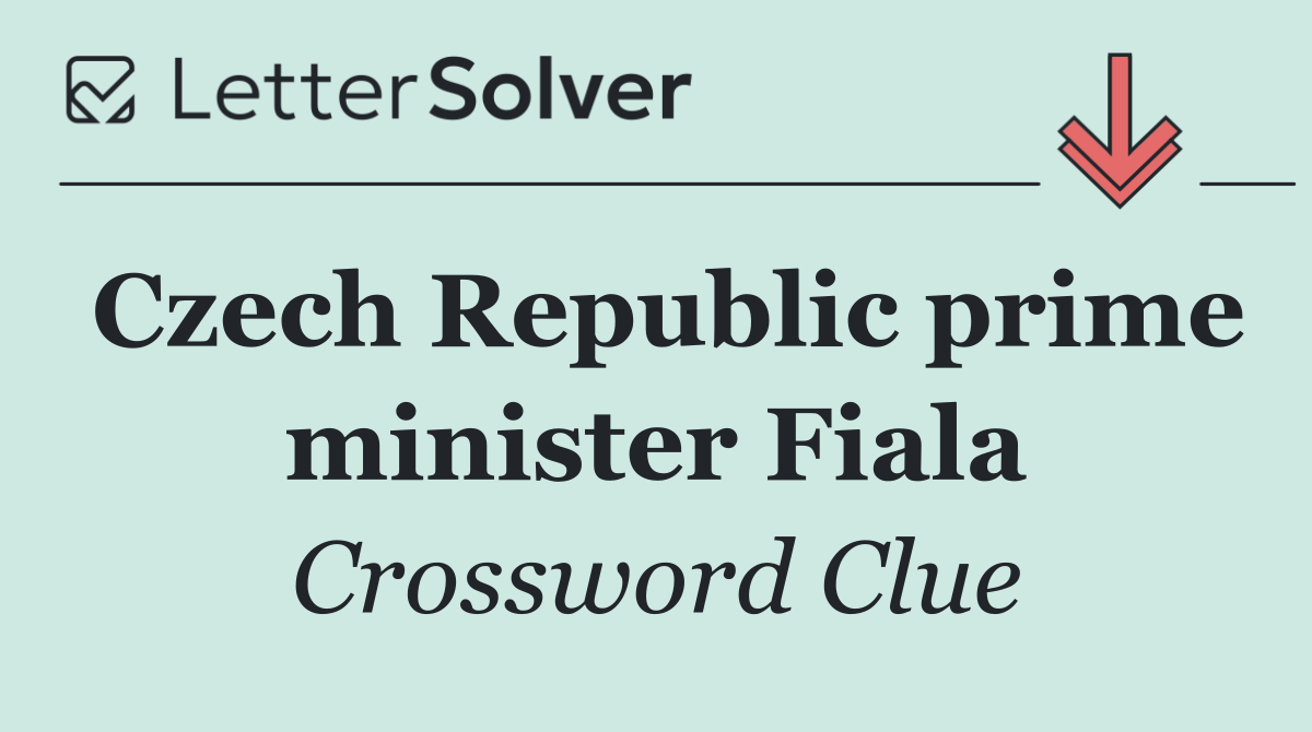 Czech Republic prime minister Fiala