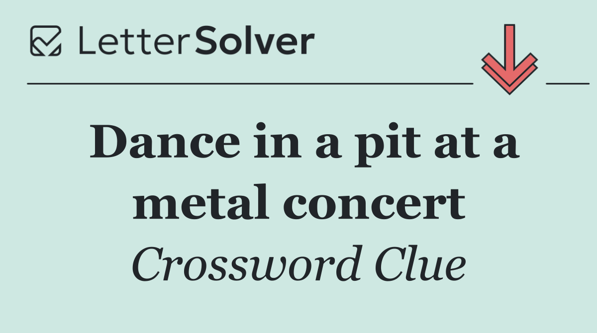Dance in a pit at a metal concert