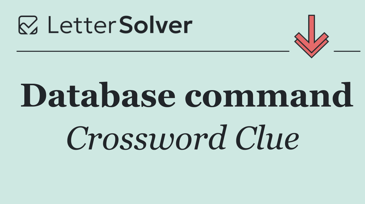 Database command
