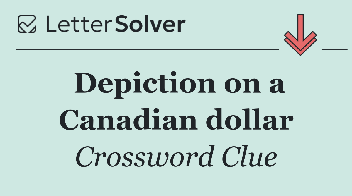 Depiction on a Canadian dollar