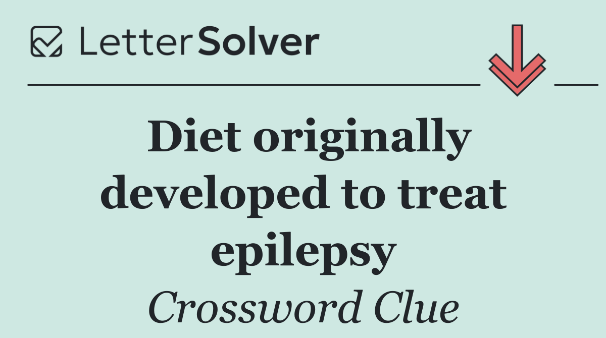 Diet originally developed to treat epilepsy