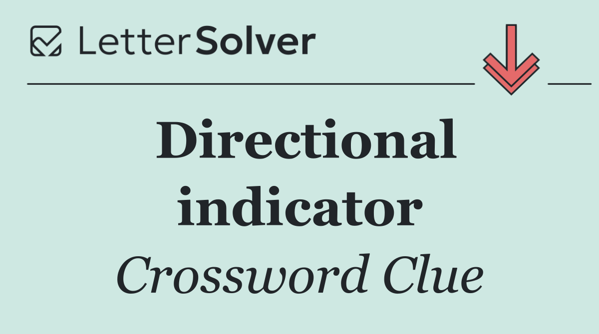 Directional indicator