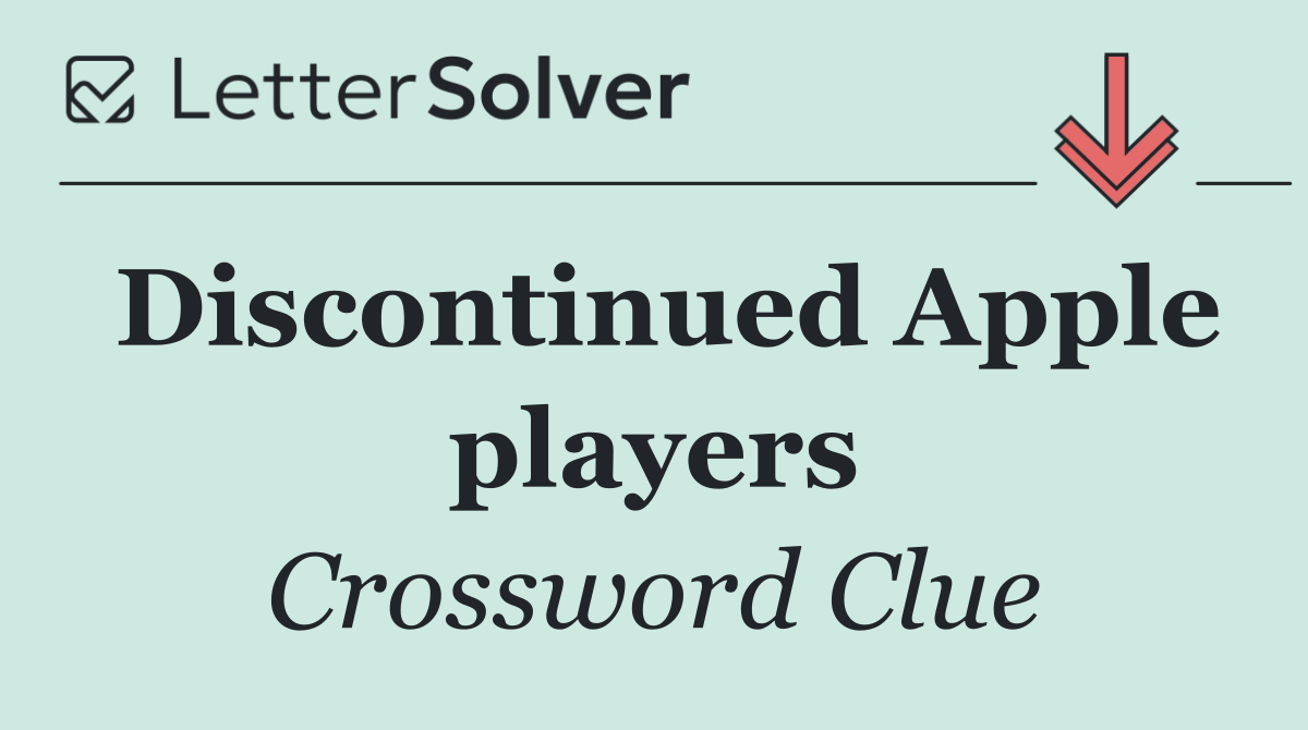 Discontinued Apple players