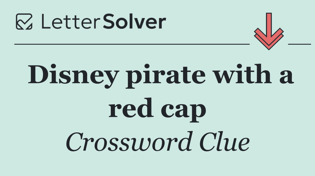 Disney pirate with a red cap