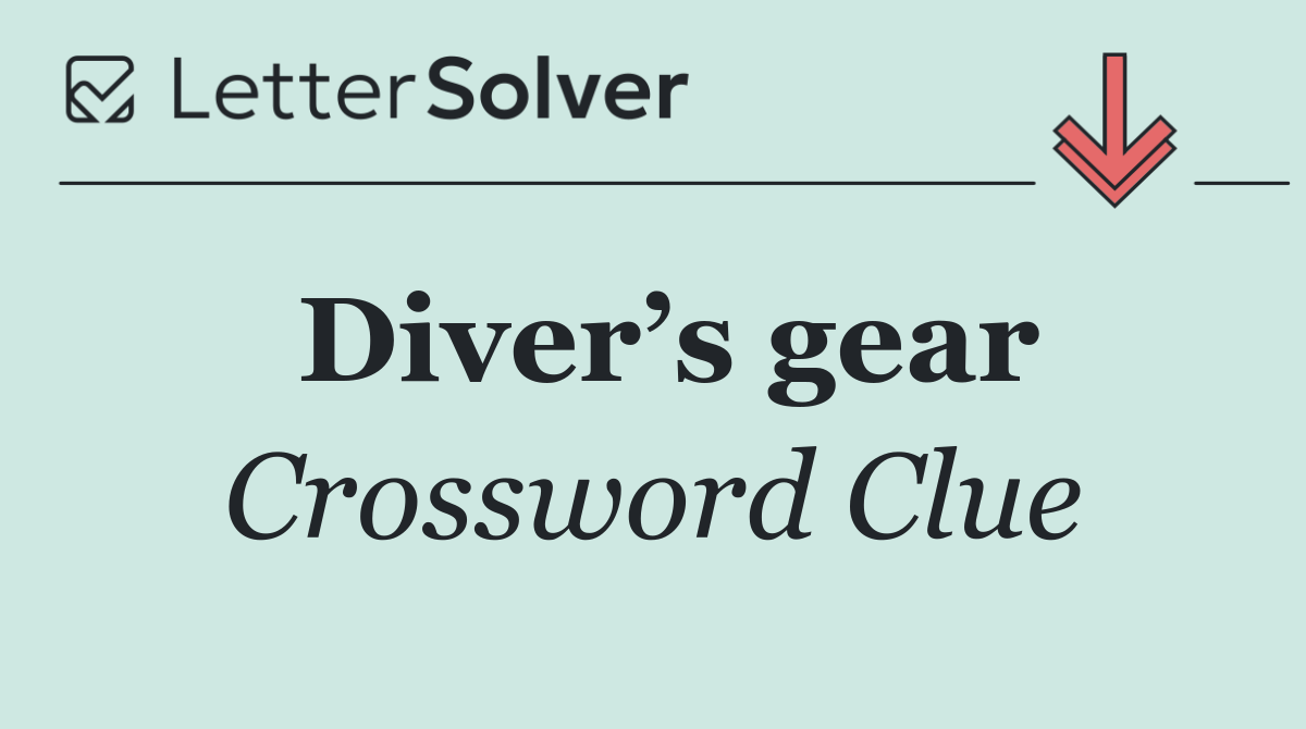 Diver’s gear
