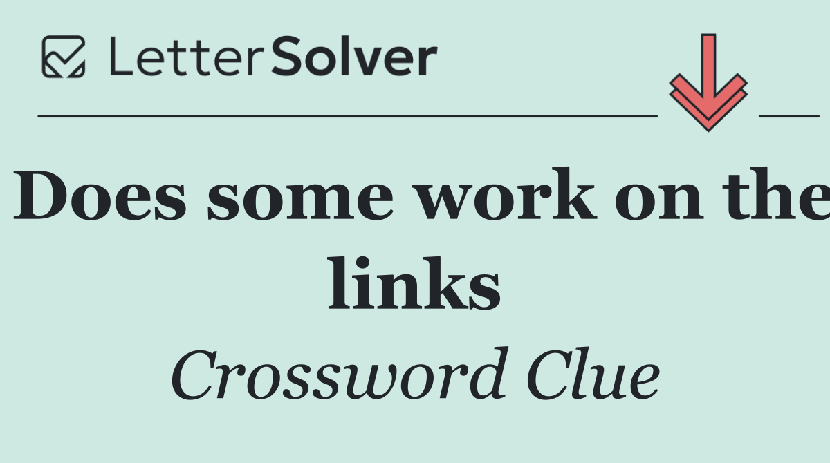 Does some work on the links