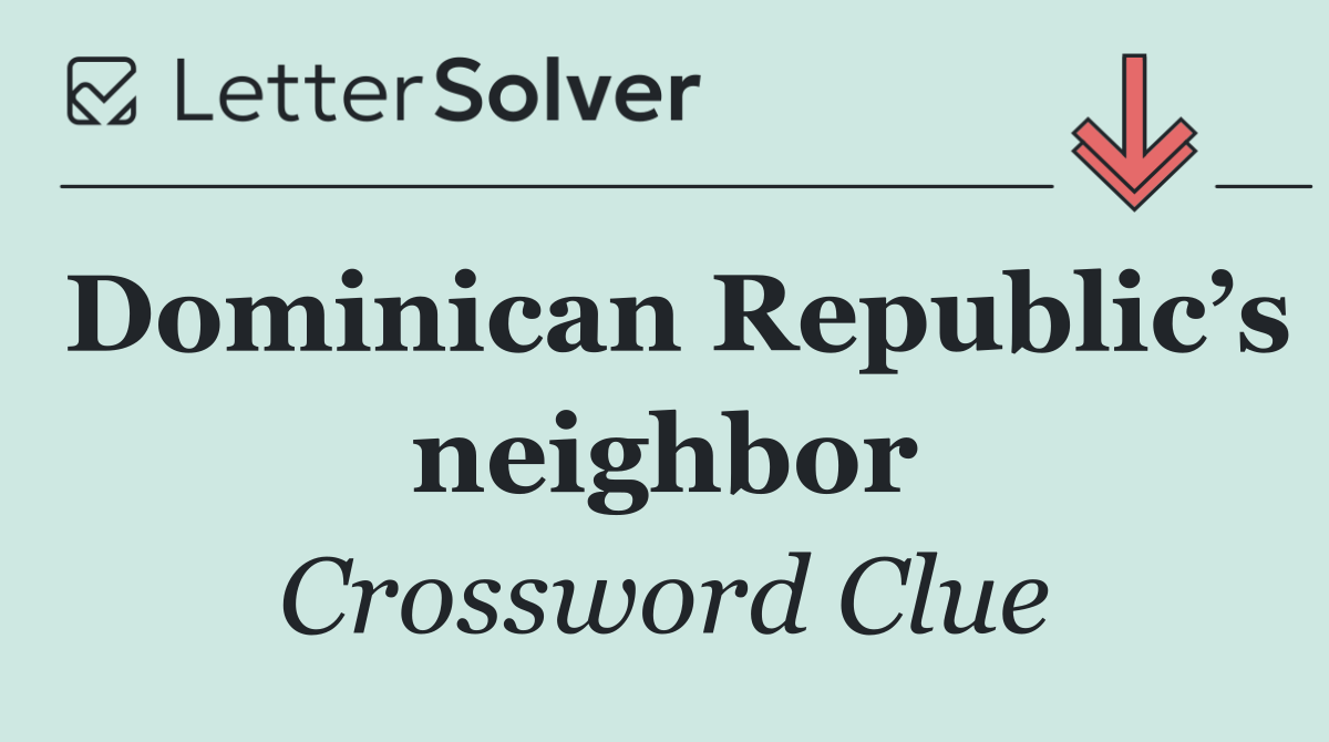 Dominican Republic’s neighbor