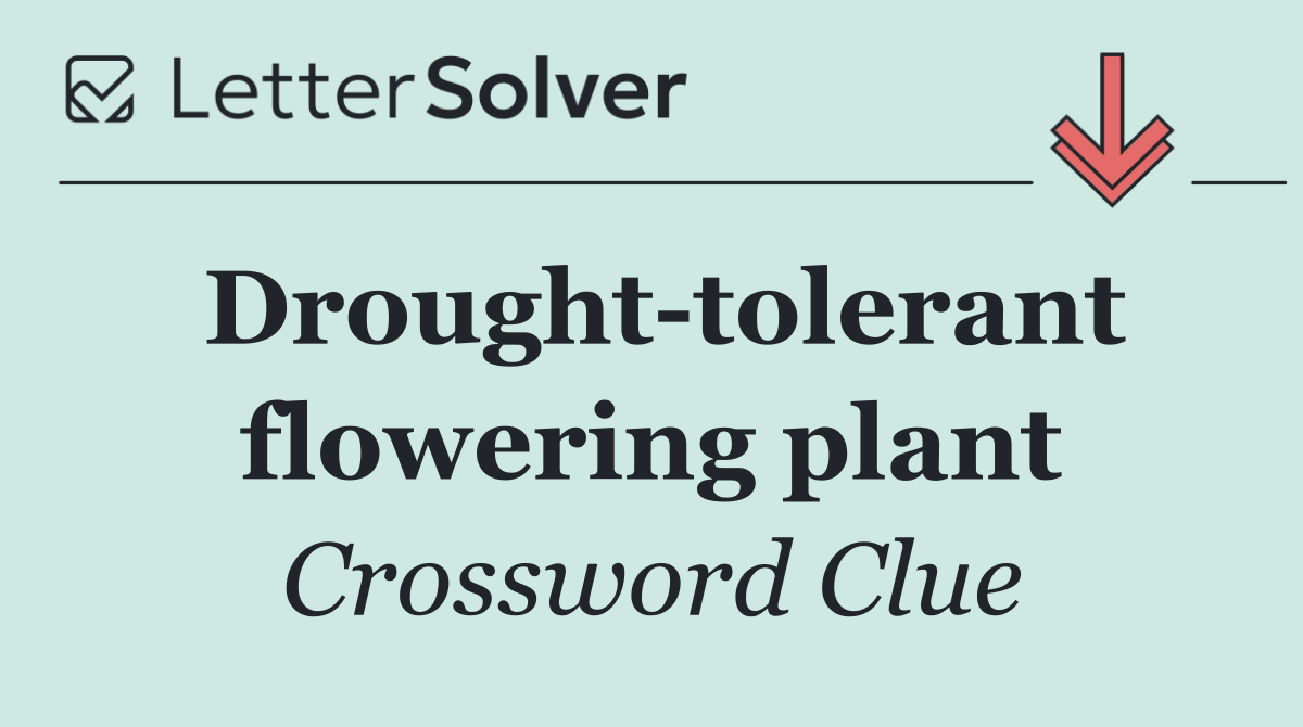 Drought tolerant flowering plant